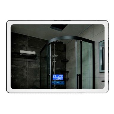 DUSEL Зеркало LED Smart DE-M3051 75x100 сенсорное включение, подогрев, часы, температура, bluetooth